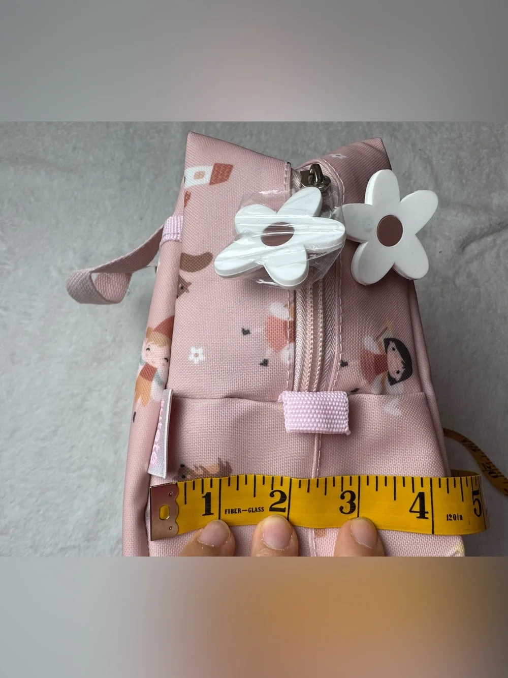 NWOT Fairy Print Kids Backpack Lunch Bag Pink 8 in x 7 in